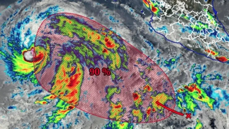 Ciclón tropical en Guerrero: zona de baja presión sube a 90% de probabilidad