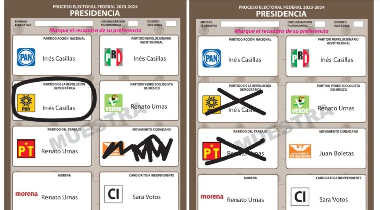 ¿Qué pasa si tacho el nombre de dos candidatos en la boleta?