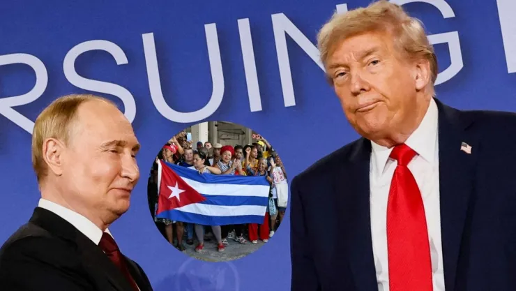 Fotos de Vladimir Putin y Donald Trump