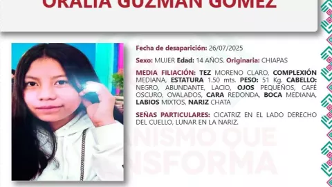 Oralia Guzmán desaparecida Chiapas