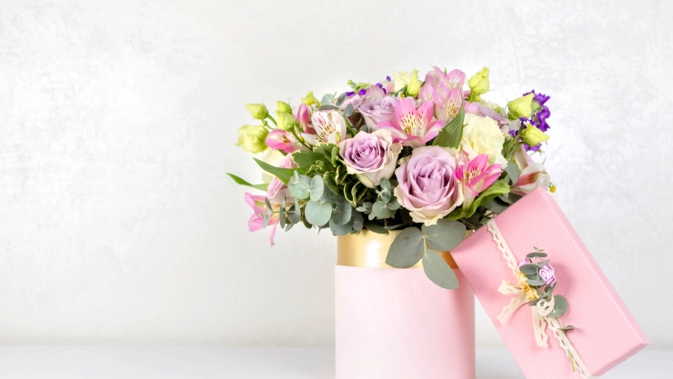 una bonita foto de flores