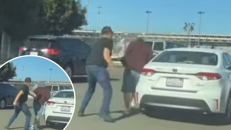 Conductores se pelean en la línea de Otay.png