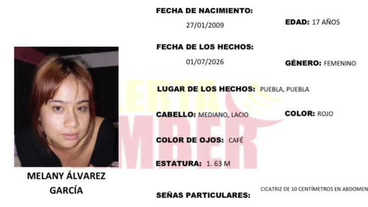 alerta amber puebla