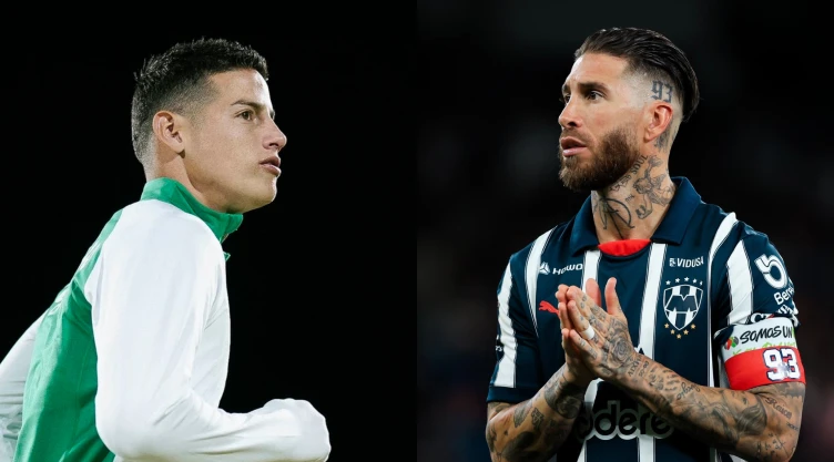 James Rodríguez y Sergio Ramos.