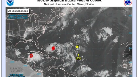 Se forma la tormenta tropical Idalia frente a costas de Quintana Roo