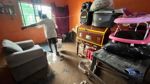 Tormenta tropical Once E en Juchitan Oaxaca inundacion