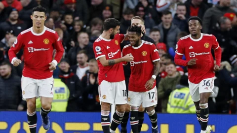 Celebraci&oacute;n del Manchester United