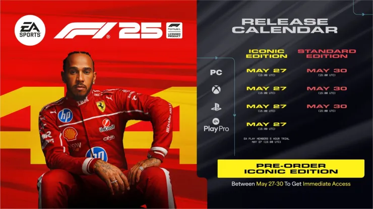 Fechas de salida del F1 25, el nuevo simulador de carreras de la Fórmula 1