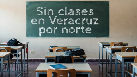 Clases canceladas por norte intenso en Veracruz