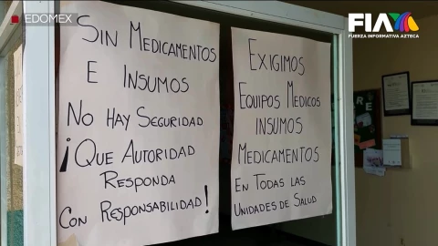 Los reclamos están pegados en varias clínicas del Edomex; el desabasto es evidente