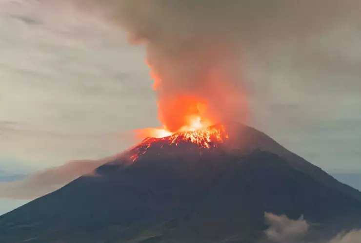 Zonas de riesgo ante erupción del volcán Popocatépetl