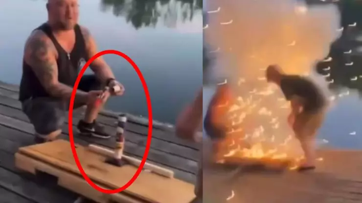 Explosión de cohete