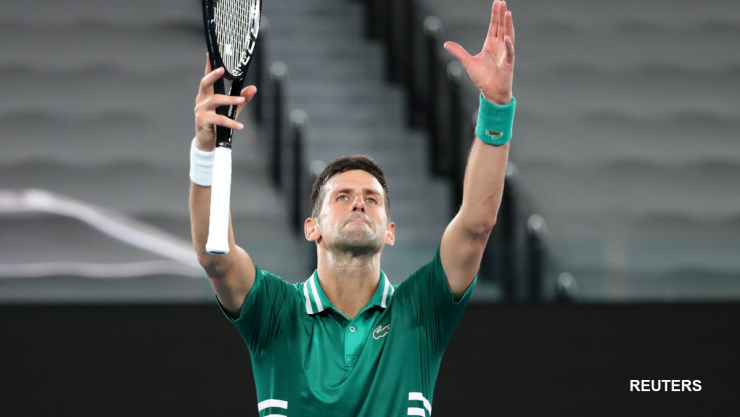 Novak Djokovic en el Abierto de Australia