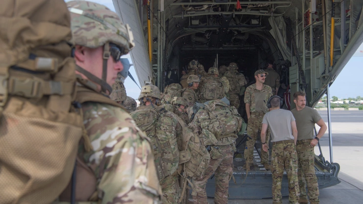 U.S. Army paratroopers deploy to provide airfield security at Manda Bay