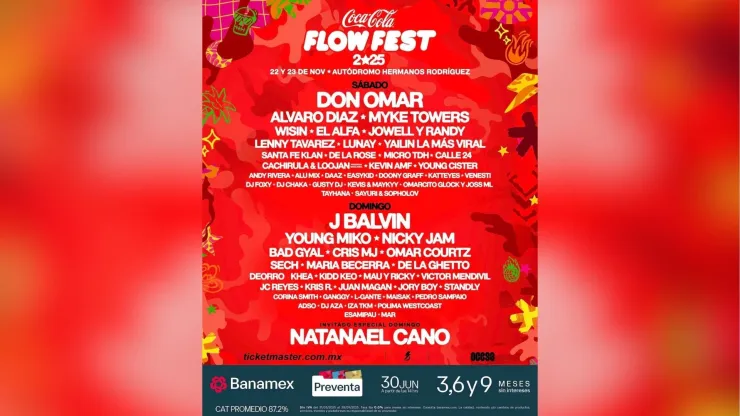Cartel oficial del Flow Fest 2025
