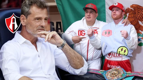 Diego Cocca en un partido de Liga MX - Eddy Reynoso y Canelo Álvarez previo a su pelea