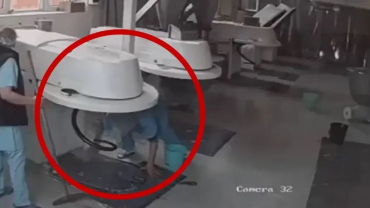 VIDEO FUERTE: Mujer murió triturada mientras limpiaba una máquina de una panadería