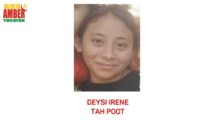 Deysi Irene Tah Poot desapareció en Yucatán hace 24 ahoras; activan alerta amber