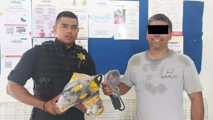 Por robar artículos de carpintería hay un detenido en Mérida