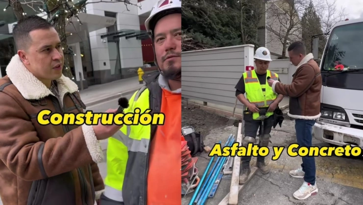 Trabajadores latinos que hablan a la cámara desde Estados Unidos