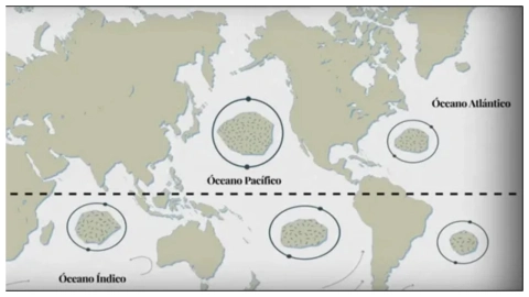 Islas de basura afectan la vida en los océanos