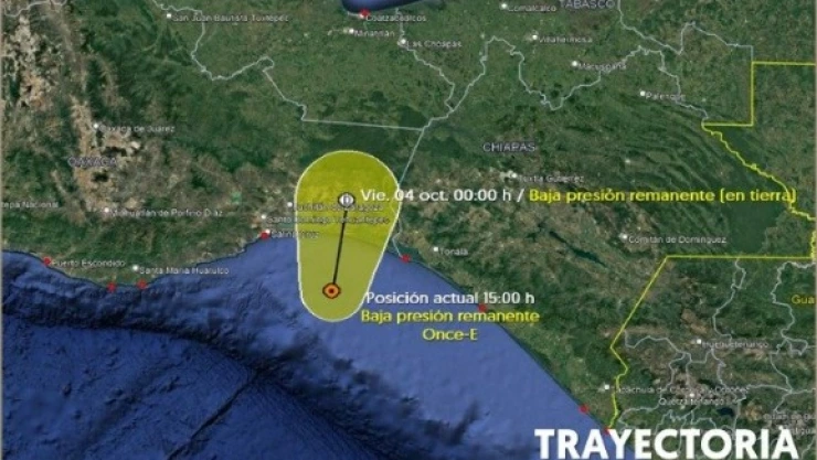 Once-E se degrada, pero persiste el riesgo de inundaciones
