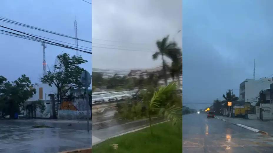 FOTOS | Así lucen las calles de TULUM tras el impacto del Huracán Beryl 2024