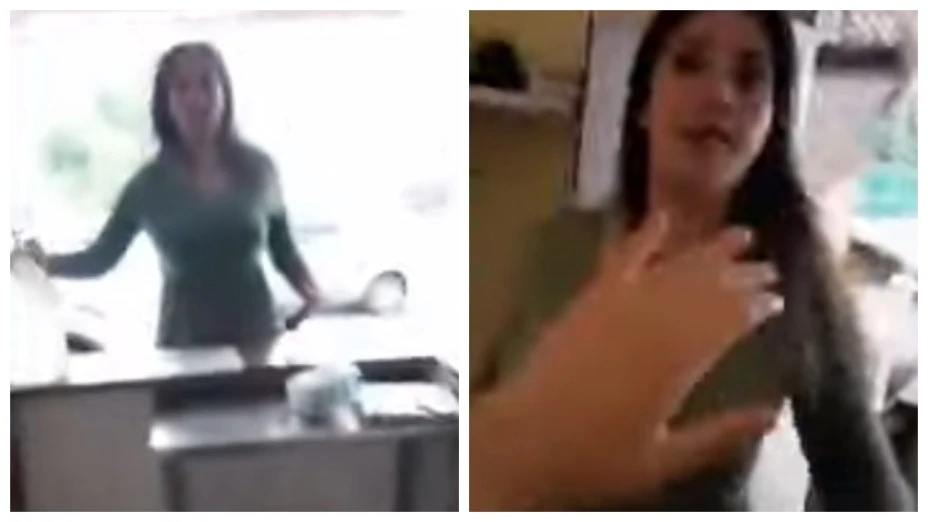 ¡Acciones violentas! Mujer propina brutal agresión a empleada de taquería en Tamaulipas