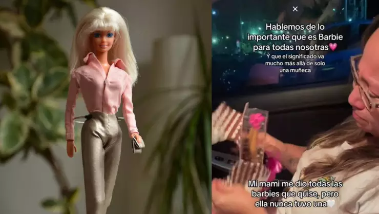 Regalan su primera Barbie a una mamá y llora de emoción