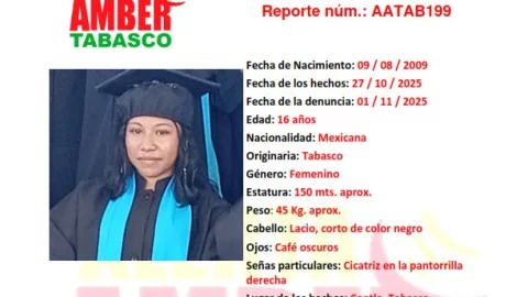Itzel Hernández Alerta Amber Tabasco