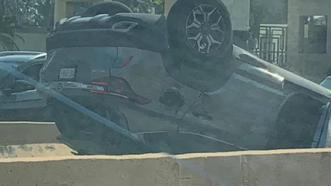 Accidente en puente de Boca del Río