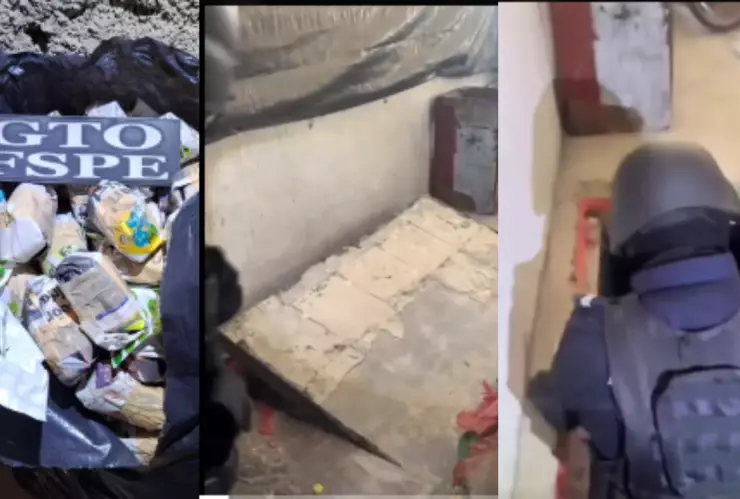 Aseguran búnker, armas, droga durante operativo en Guanajuato