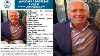 Sigue la búsqueda: Roberto Alvarenga Albera desapareció hace una semana en Cancún; esto se sabe