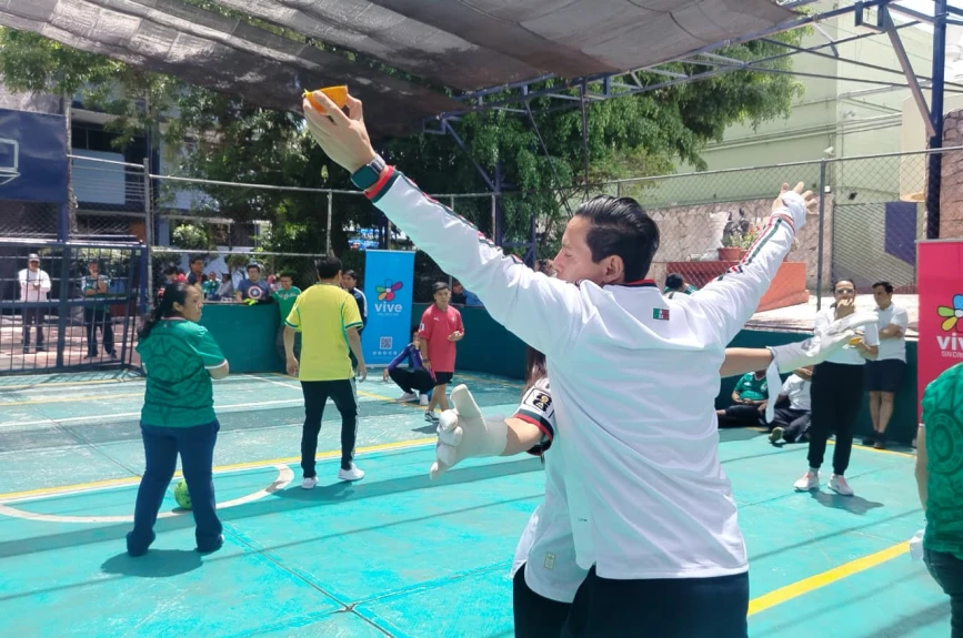 Tanda de penales con la Gira Vive sin Drogas.