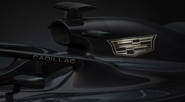 Fotografía de un auto de Cadillac de Fórmula 1.