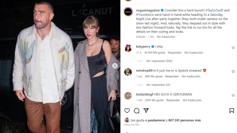 Katy Perry apoya la relación de Taylor Swift y Travis Kelce