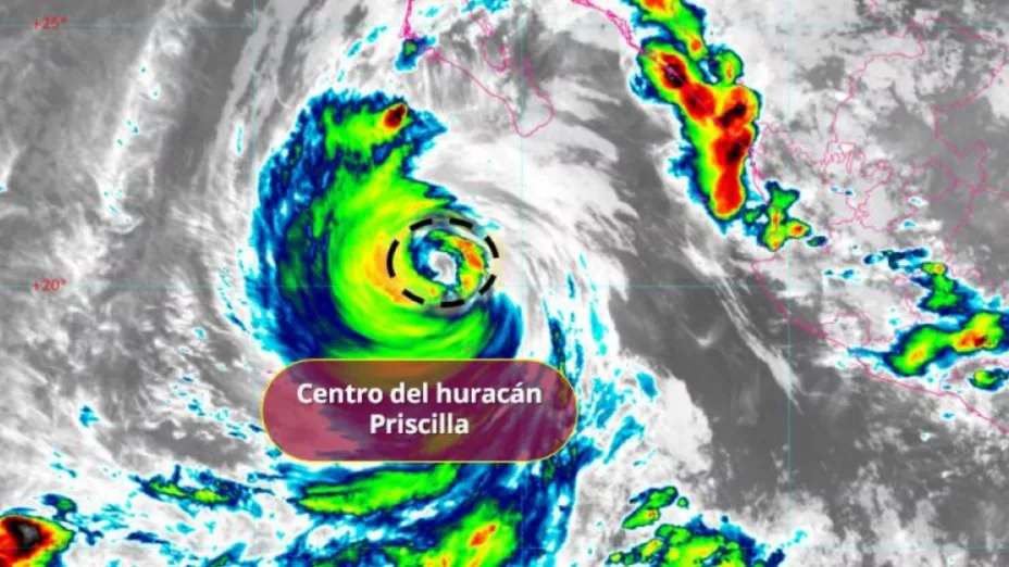 Huracán Priscilla categoría 2