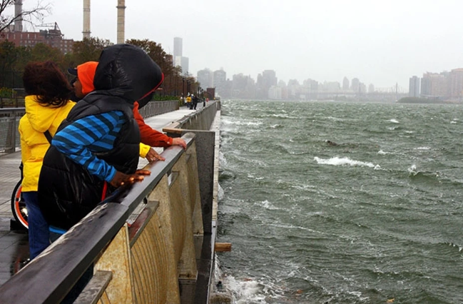 Parque de Manhattan inundado por Sandy
