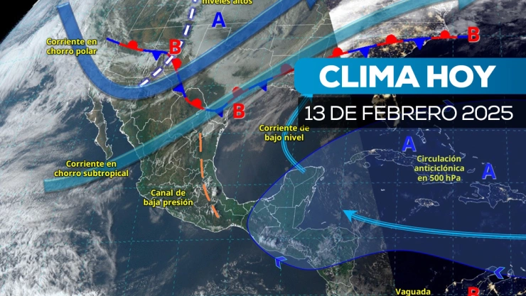 Clima hoy 13 de febrero 2025