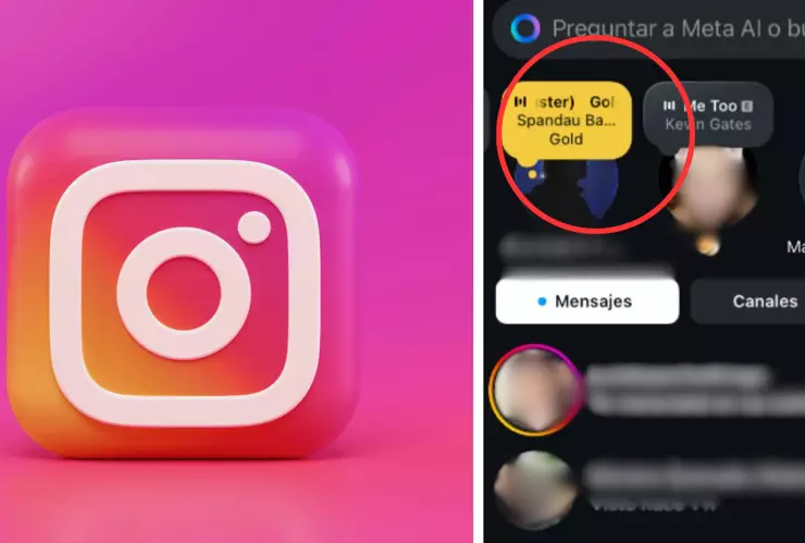 Notas doradas de Instagram