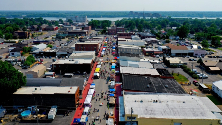 la metrópolis desde una vista panorámica.