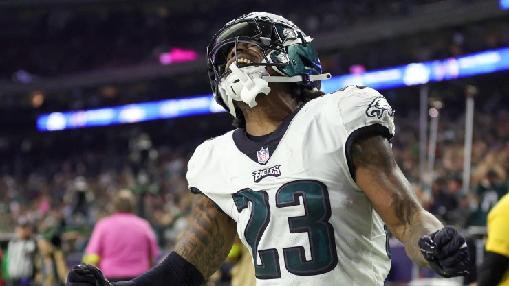 Durante el partido Philadelphia vs Eagles Semana 8 de la NFL