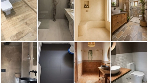 piso del baño moderno remodelación