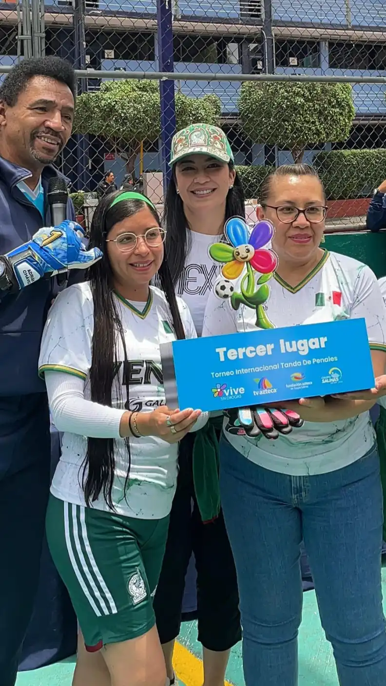 Tanda de penales con la Gira Vive sin Drogas.