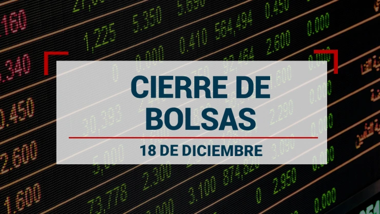 Tras recortes a las tasas de interés de la Fed, así cierran las bolsas este miércoles 18 de diciembre.