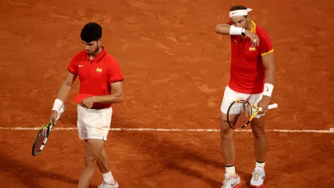 Carlos Alcaraz y Rafael Nadal perdieron en dobles masculinos