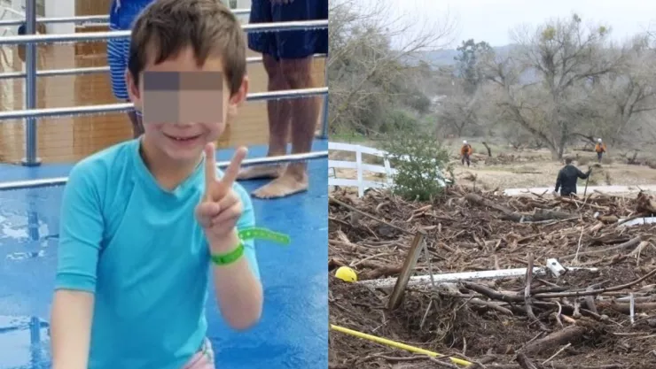Las últimas palabras del niño desaparecido por lluvias en California