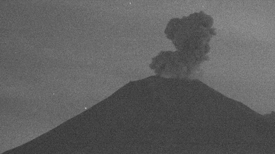 Popocatépetl sumó 190 exhalaciones en las últimas horas