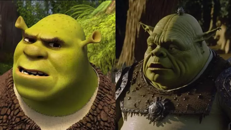 asi shrek años 80 segun IA