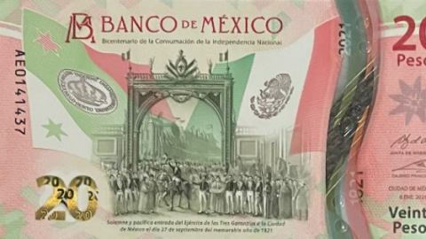 Billete de 20 pesos